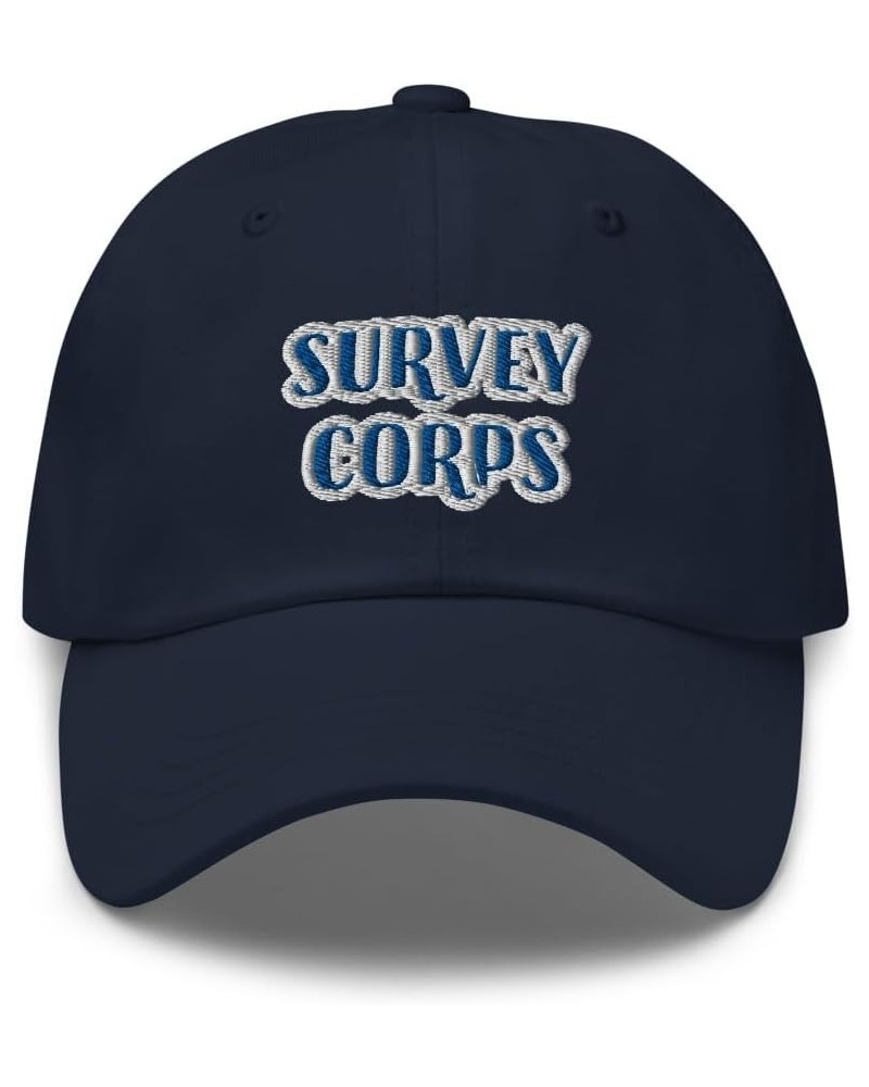 Survey Corp Titan Anime Manga Unisex Classic Hat Baseball Cap Navy $18.77 Baseball Caps