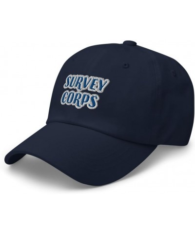 Survey Corp Titan Anime Manga Unisex Classic Hat Baseball Cap Navy $18.77 Baseball Caps