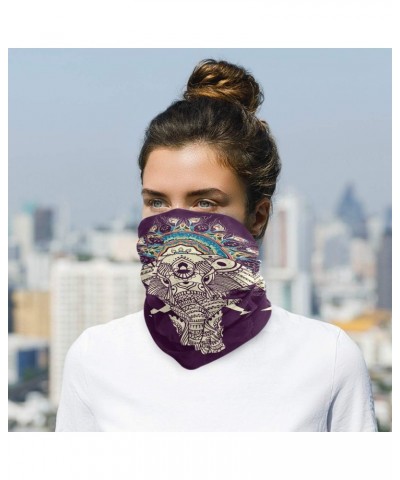 Bandana Headband Balaclavas Headwear Vintage Indian Bohemian Elephant for Sports Outdoor Neck Face Wrap Scarf $11.01 Balaclavas