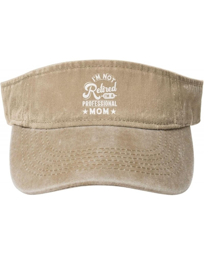 Im Not Retired Im A Professional Mom Sun Hat Sun Visor Hats for Women Men Baseball Cap Golf Hats Natural $14.20 Visors