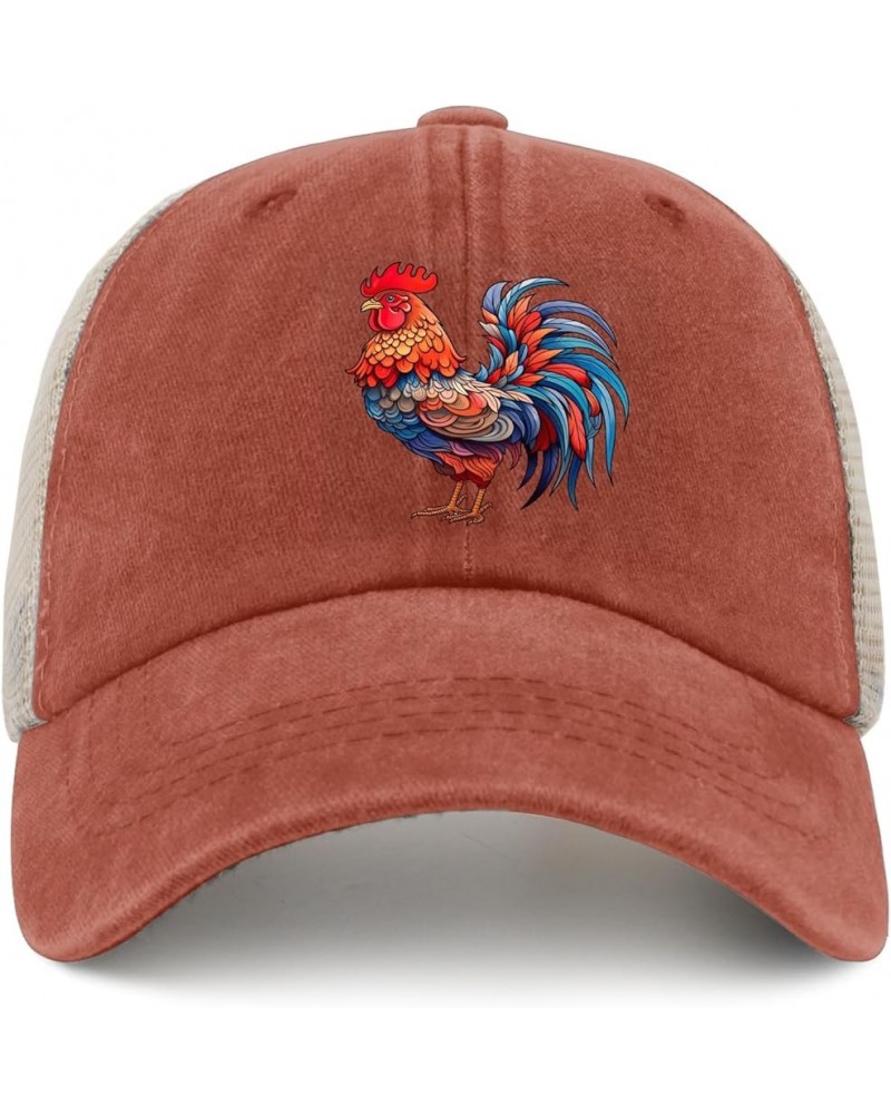 Funly ROOSTER,The Chicken Whispere trucker hat party hat AllBlack black hat women Gifts for Son Workout Caps Saffron02 $9.87 ...