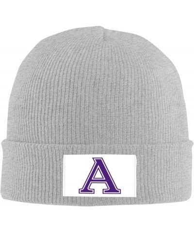 Amherst College Logos Stretch Knit Hat for Men Women Winter Warm Cap Gray $7.08 Skullies & Beanies