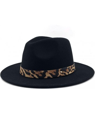 Women's Fedora Jazz Cap Hat For Women Snakeskin Ladies Bag and Hat Satchel Three-piece Black-a $24.92 Fedoras