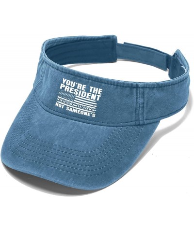 You're The President Crazy Uncle not sameone's Cap Sun Visor for Adult Sun Visor Stylish Lake Blue $8.81 Visors