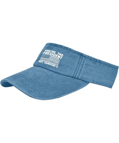 You're The President Crazy Uncle not sameone's Cap Sun Visor for Adult Sun Visor Stylish Lake Blue $8.81 Visors