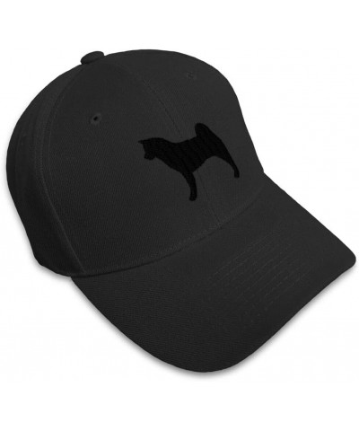 New Baseball Cap Akita Dog Silhouette Embroidery Dad Hats for Men & Women 1 Size Black $13.92 Baseball Caps