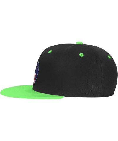 Yin Yang Flag Combination of America and Indiana Baseball Cap for Men Women Snapback Hat Adjustable Flat Bill Hats Green $12....