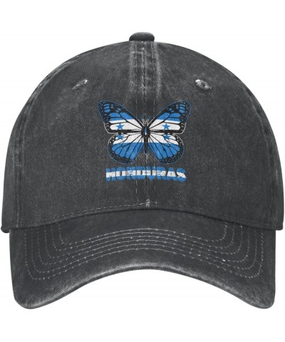 Baseball Cap Butterfly Honduras Flag Classic Retro Casquette Black $10.55 Baseball Caps