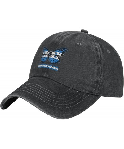 Baseball Cap Butterfly Honduras Flag Classic Retro Casquette Black $10.55 Baseball Caps