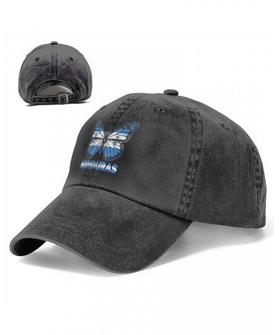 Baseball Cap Butterfly Honduras Flag Classic Retro Casquette Black $10.55 Baseball Caps