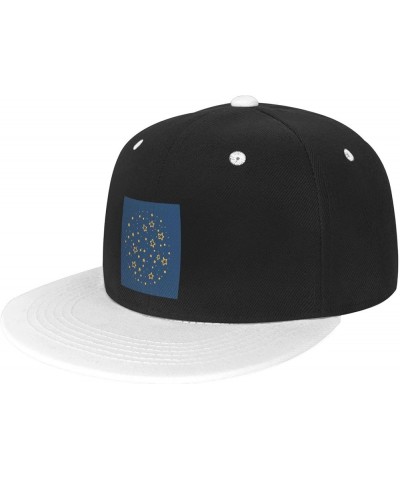 Graffiti Star Seamless Figure Baseball Cap for Men Women Snapback Hat Adjustable Flat Bill Hats White $12.85 Baseball Caps