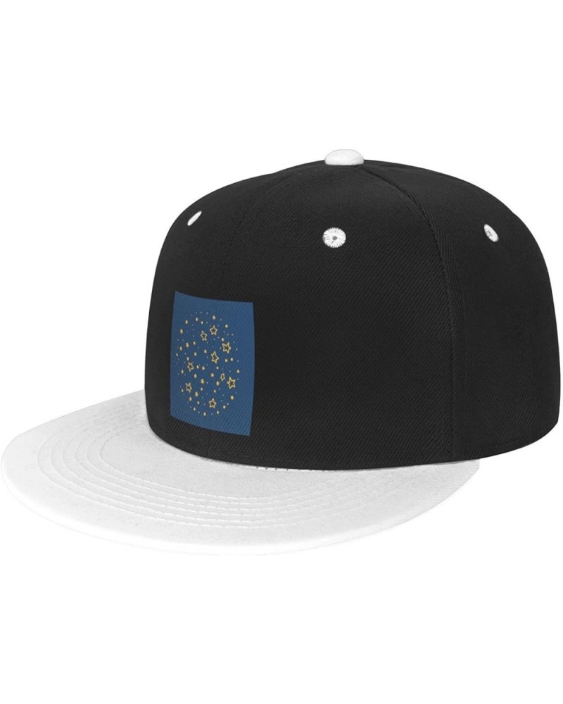 Graffiti Star Seamless Figure Baseball Cap for Men Women Snapback Hat Adjustable Flat Bill Hats White $12.85 Baseball Caps