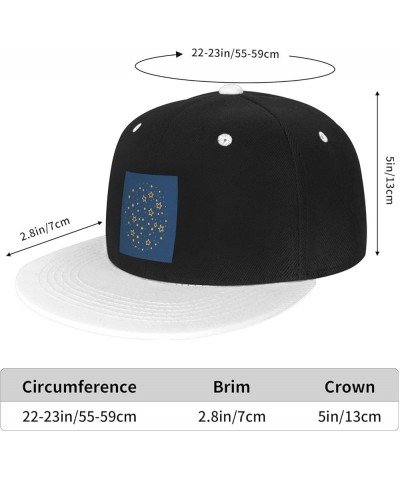 Graffiti Star Seamless Figure Baseball Cap for Men Women Snapback Hat Adjustable Flat Bill Hats White $12.85 Baseball Caps