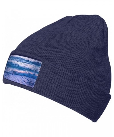 Beach Sunset Ocean Waves Fashionable Adult Knitted Cap,Casual Cap for Men and Women,for Outdoor Leisure Activities $11.37 Sku...