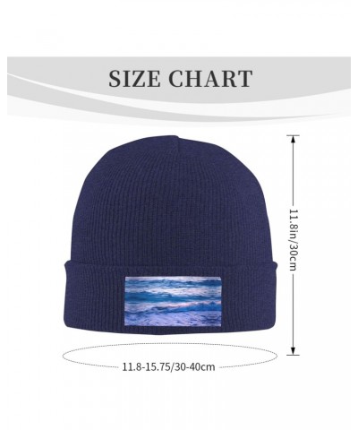 Beach Sunset Ocean Waves Fashionable Adult Knitted Cap,Casual Cap for Men and Women,for Outdoor Leisure Activities $11.37 Sku...