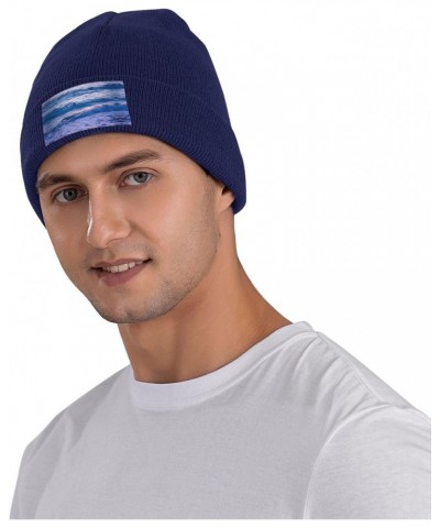 Beach Sunset Ocean Waves Fashionable Adult Knitted Cap,Casual Cap for Men and Women,for Outdoor Leisure Activities $11.37 Sku...