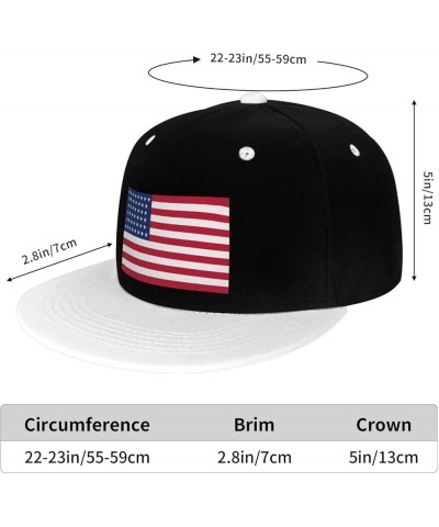 Flag of The United States (1891–1896) Snapback Hat for Men Women Baseball Cap Trucker Flat Bill Hats Dad Caps White $11.88 Ba...