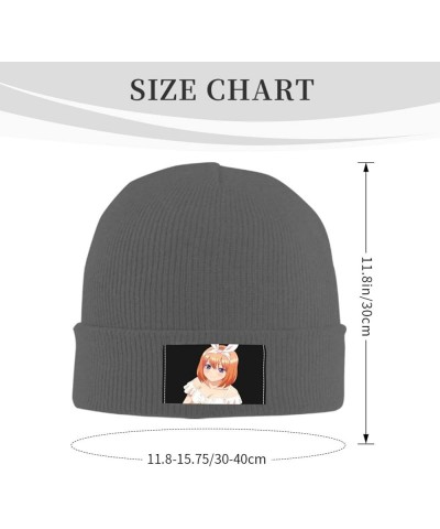 The Quintessential Quintuplets Yotsuba Knit Hat Winter Ski Warm Knitted Caps Plain Cuffed Beanie for Men Women Black Deep Hea...