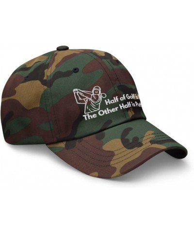 Golf is Fun Hat | Funny Golf Cap | Unisex Embroidered Hat Green Camo $21.27 Baseball Caps