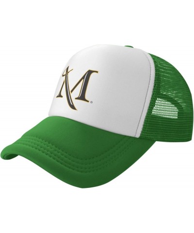 Millersville University Trucker Hats for Both Men and Women - Mesh Baseball Snapback Hats Green $23.02 Baseball Caps