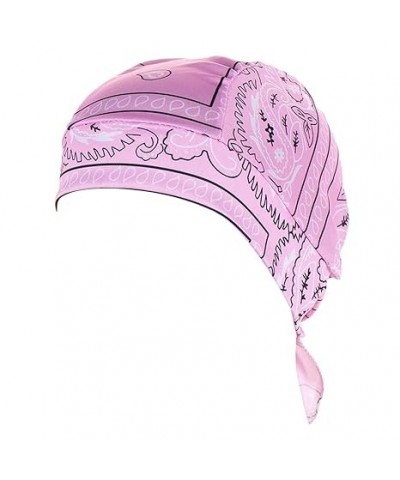 Men Hijab Hat Muslim Pullover Hat Multicolor Cashew Nut Print Hat Man Hair Band (Hot Pink, One Size) One Size Pink $7.74 Cold...