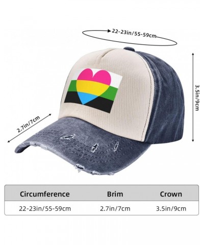 Pansexual Neutrois Pride Flag Baseball Cap Adult Adjustable Casual Duck Tongue Hat Golf Caps Trucker Hats Navy Blue $13.37 Ba...