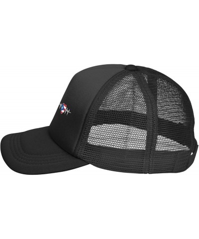 Trucker Hat Mesh Baseball Cap Adjustable Dad Hat Unisex Black $11.90 Baseball Caps