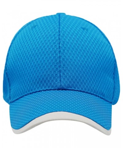 Sport Hats for Womens Mens and Womens Summer Fashion Casual Sunscreen Baseball Caps Cap Hats Blue 1 $7.45 Baseball Caps