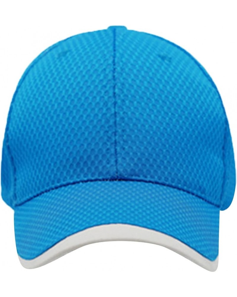 Sport Hats for Womens Mens and Womens Summer Fashion Casual Sunscreen Baseball Caps Cap Hats Blue 1 $7.45 Baseball Caps