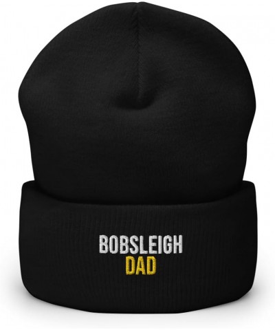 Bobsleigh Dad Hat (Embroidered Cuffed Beanie) Bobsleigh Apparel Black $23.99 Skullies & Beanies