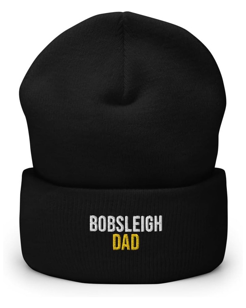 Bobsleigh Dad Hat (Embroidered Cuffed Beanie) Bobsleigh Apparel Black $23.99 Skullies & Beanies