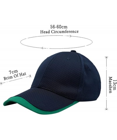 Sport Hats for Womens Mens and Womens Summer Fashion Casual Sunscreen Baseball Caps Cap Hats Blue 1 $7.45 Baseball Caps