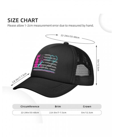 Hope for A Cure Infertility Awareness Baseball Cap Adjustable Casual Mesh Hats Duck Tongue Hat for Men Women84 Black $9.44 Ba...