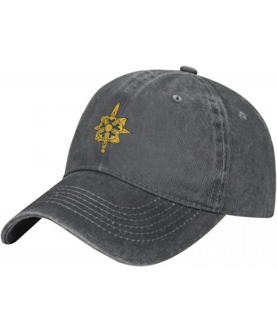 Military Intelligence Corps Insignia Flag Baseball Caps Denim Hats Fisherman's hat Knitted hat Deep Heather $13.79 Baseball Caps