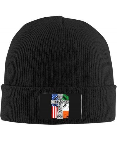 Celtic Cross Irish American Flag Flag Knit hat Baseball Caps Denim Hats Cowboy Fisherman's hat Black $16.16 Baseball Caps