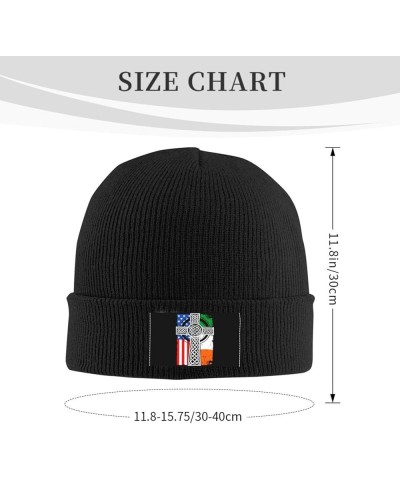 Celtic Cross Irish American Flag Flag Knit hat Baseball Caps Denim Hats Cowboy Fisherman's hat Black $16.16 Baseball Caps