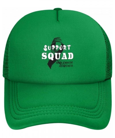 Support Squad Skin Cancer Awareness Baseball Cap Green $7.40 Baseball Caps