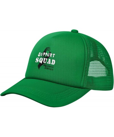 Support Squad Skin Cancer Awareness Baseball Cap Green $7.40 Baseball Caps