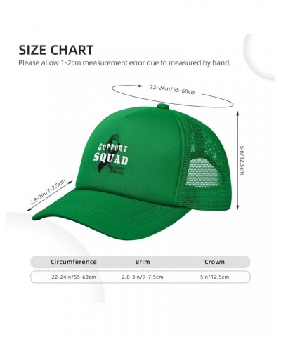 Support Squad Skin Cancer Awareness Baseball Cap Green $7.40 Baseball Caps