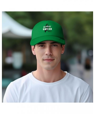 Support Squad Skin Cancer Awareness Baseball Cap Green $7.40 Baseball Caps