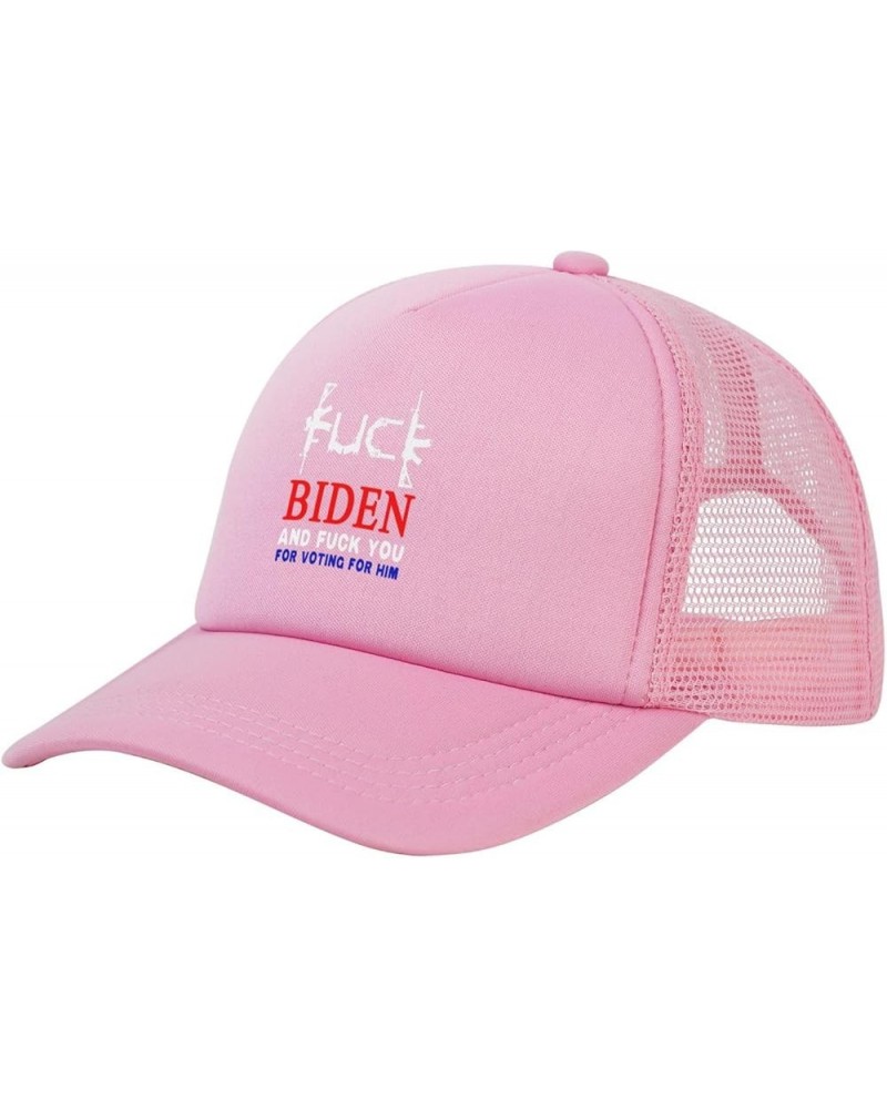 F-Uck Joe Biden and Fuck You for Voting for Him Trucker Hat Unisex Mesh Baseball Cap Adjustable Dad Hat Pink $11.98 Baseball ...