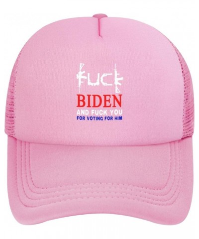 F-Uck Joe Biden and Fuck You for Voting for Him Trucker Hat Unisex Mesh Baseball Cap Adjustable Dad Hat Pink $11.98 Baseball ...