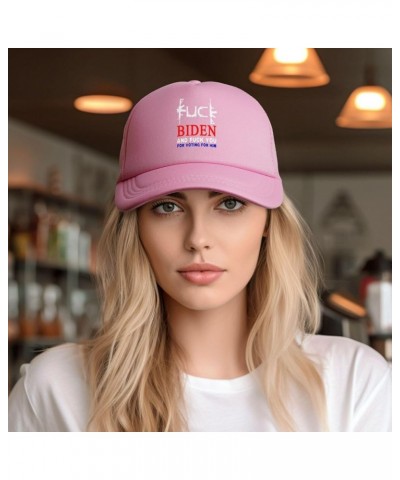 F-Uck Joe Biden and Fuck You for Voting for Him Trucker Hat Unisex Mesh Baseball Cap Adjustable Dad Hat Pink $11.98 Baseball ...