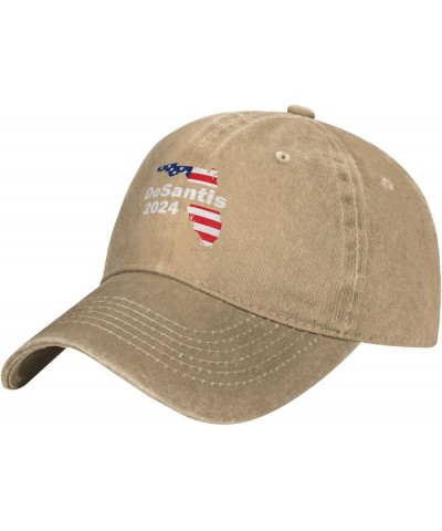 Ron Desantis 2024 President Campain Cowboy Hat Men Baseball Cap Hats for Women Dad Hat Adjustable Trucker Hat Natural $10.55 ...