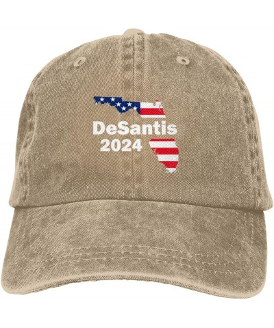 Ron Desantis 2024 President Campain Cowboy Hat Men Baseball Cap Hats for Women Dad Hat Adjustable Trucker Hat Natural $10.55 ...