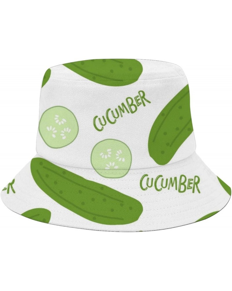 Cucumber Fisherman Bucket Caps Women, FlodableWomen Cap for Fishing Accessories for Vacation Must Haves Doodle 1 $8.97 Sun Hats