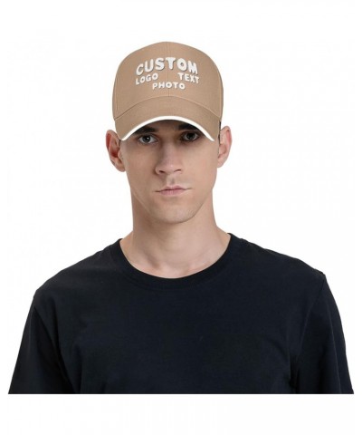 Custom Baseball Cap Add Your Text Customize Hats for Men Women Perfect for Football Make Your Own Hat Golden $9.17 Baseball Caps