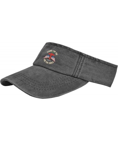 Stand for The Flag Kneel for The Cross 4Th of July Hats Visors for Teens Visor Trendy Sun Visor Hat $8.39 Visors