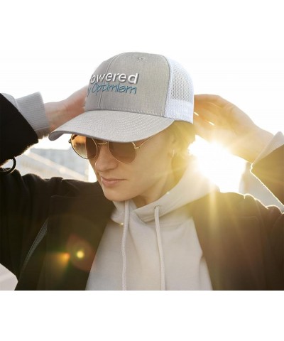 Trucker Hat Baseball Cap Powered by Optimism Style B Cotton Dad Hats for Men & Women Loden Black $11.20 Baseball Caps