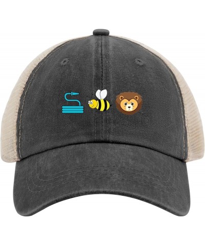 Hose Bee Lion Hat for Womens Baseball Caps Soft Washed Workout Hat Breathable Allblack $12.99 Baseball Caps